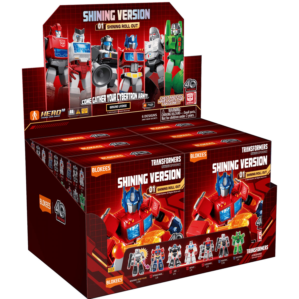 Blokees Transformers Shining Version 01 Roll Out (Box of 6 Individually Boxed)