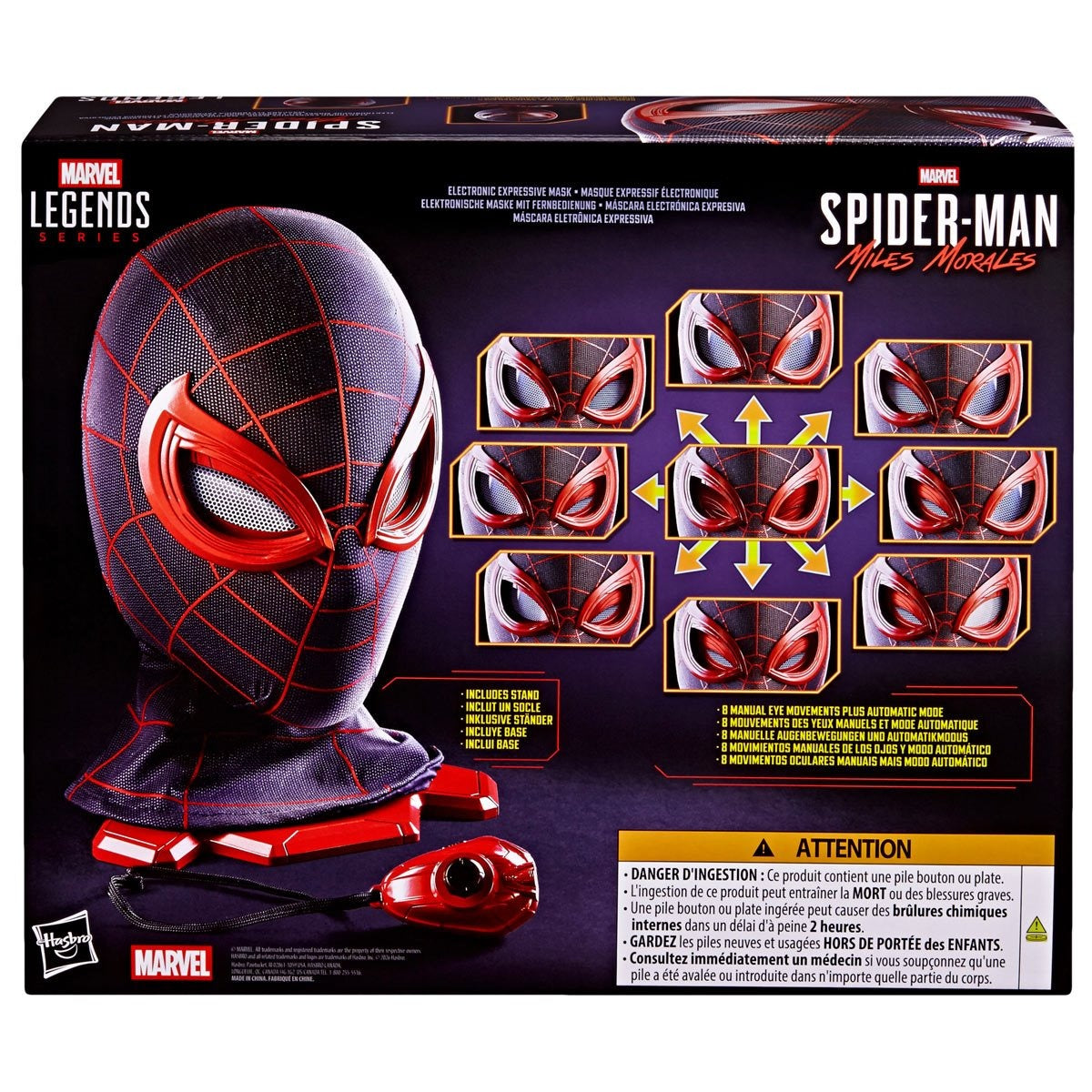 Marvel Legends Series Premium Roleplay Miles Morals Expressive Mask