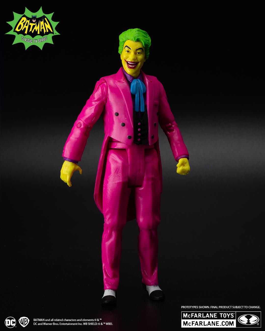 DC Multiverse Exclusive Gold Label Batman: Classic TV Series Joker (Black Light Edition)