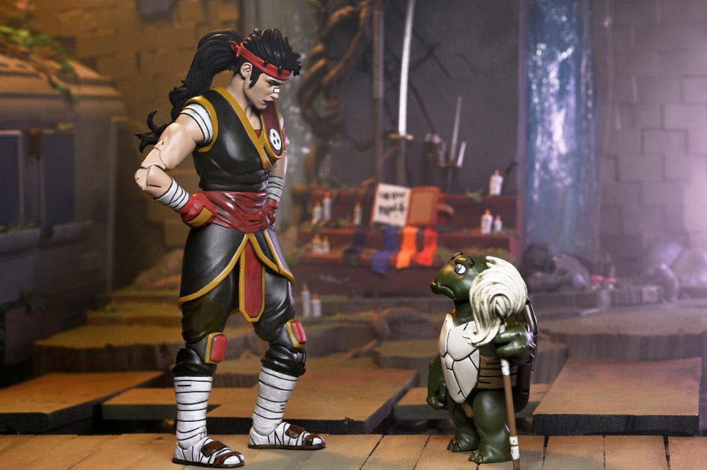 NECA Teenage Mutant Ninja Turtles Casey Marie with Baby Odyn & Uno (The Last Ronin- The Lost Years)