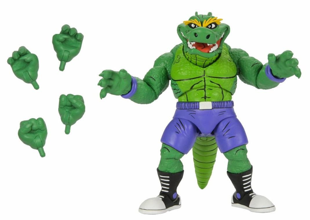 NECA Teenage Mutant Ninja Turtles Stump Wrestling Leatherhead (Archie Comics)