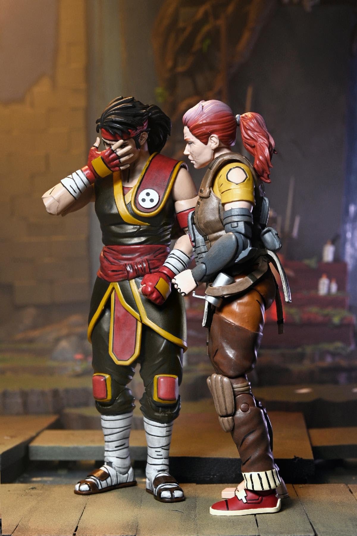 NECA Teenage Mutant Ninja Turtles Casey Marie with Baby Odyn & Uno (The Last Ronin- The Lost Years)