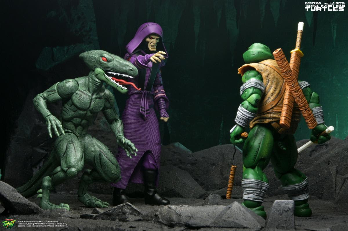 NECA Teenage Mutant Ninja Turtles Daimyo Orkai & Raptor 2-Pack (Mirage Comics)